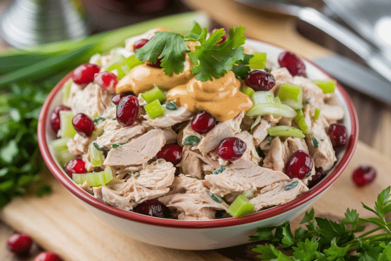Cranberry Chicken Salad Recipe You’ll Make on Repeat: Sweet-Tart Crunch Meets Creamy, High-Protein Bliss