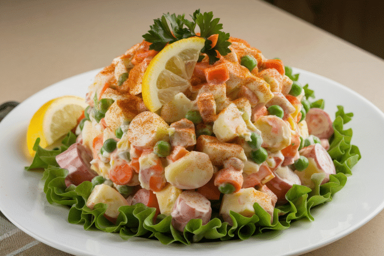 The Legendary 1905 Salad Recipe Columbia: The Zesty, Garlicky Icon You’ll Crave Tonight