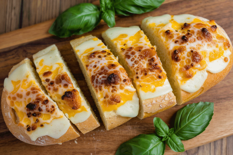 Cheesy Garlic Bread Recipe That Stops Conversations (Because Everyone’s Too Busy Eating)