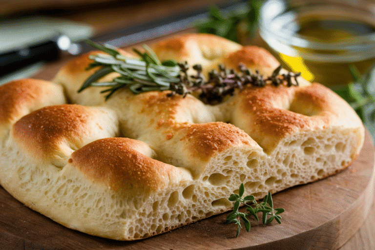 This Sourdough Focaccia Bread Recipe Turns Your Starter Into Crunchy, Cloudy Gold (No Fancy Gear Needed)