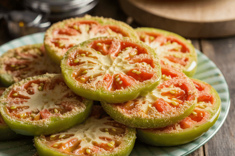 This Fried Green Tomatoes Recipe Turns Backyard Leftovers Into Crispy, Golden Brunch Fame