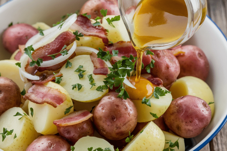 This German Potato Salad Recipe Slaps: Warm, Tangy, and Bacon-Loaded (You’ll Forget Mayo Exists)