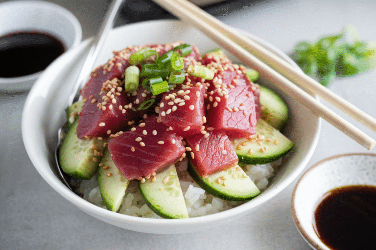 The Shockingly Easy Tuna Poke Bowl Recipe That Tastes Like a $20 Takeout (But Costs Way Less)