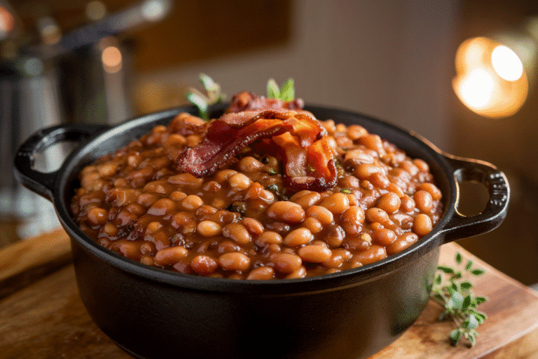 The Best Baked Beans Recipe You’ll Brag About: Sticky, Smoky, and Ridiculously Good