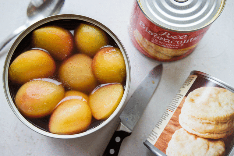 This Canned Peach Cobbler Recipe Slaps: 5 Minutes of Prep, Bakery-Level Results
