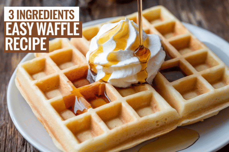 Stop Scrolling: The “Easy Waffle Recipe 3 Ingredients” That Beats Brunch Lines