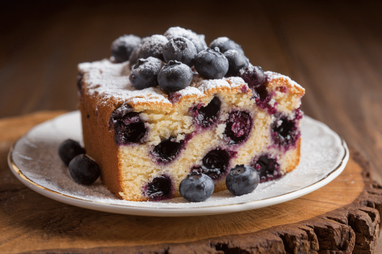 This Blueberry Pound Cake Recipe Is the Reason Your Friends Keep “Accidentally” Dropping By