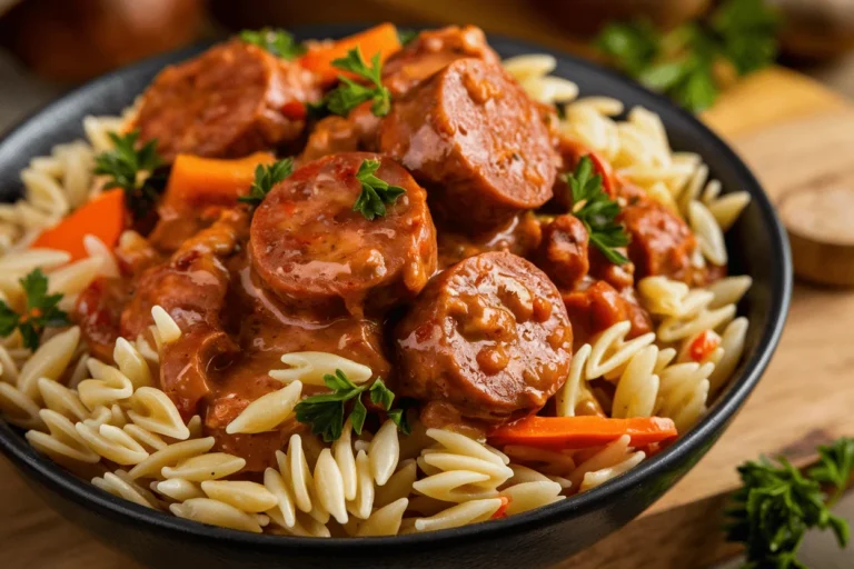 This One-Pan Sausage and Orzo Recipe Will Make You Ditch Takeout Forever