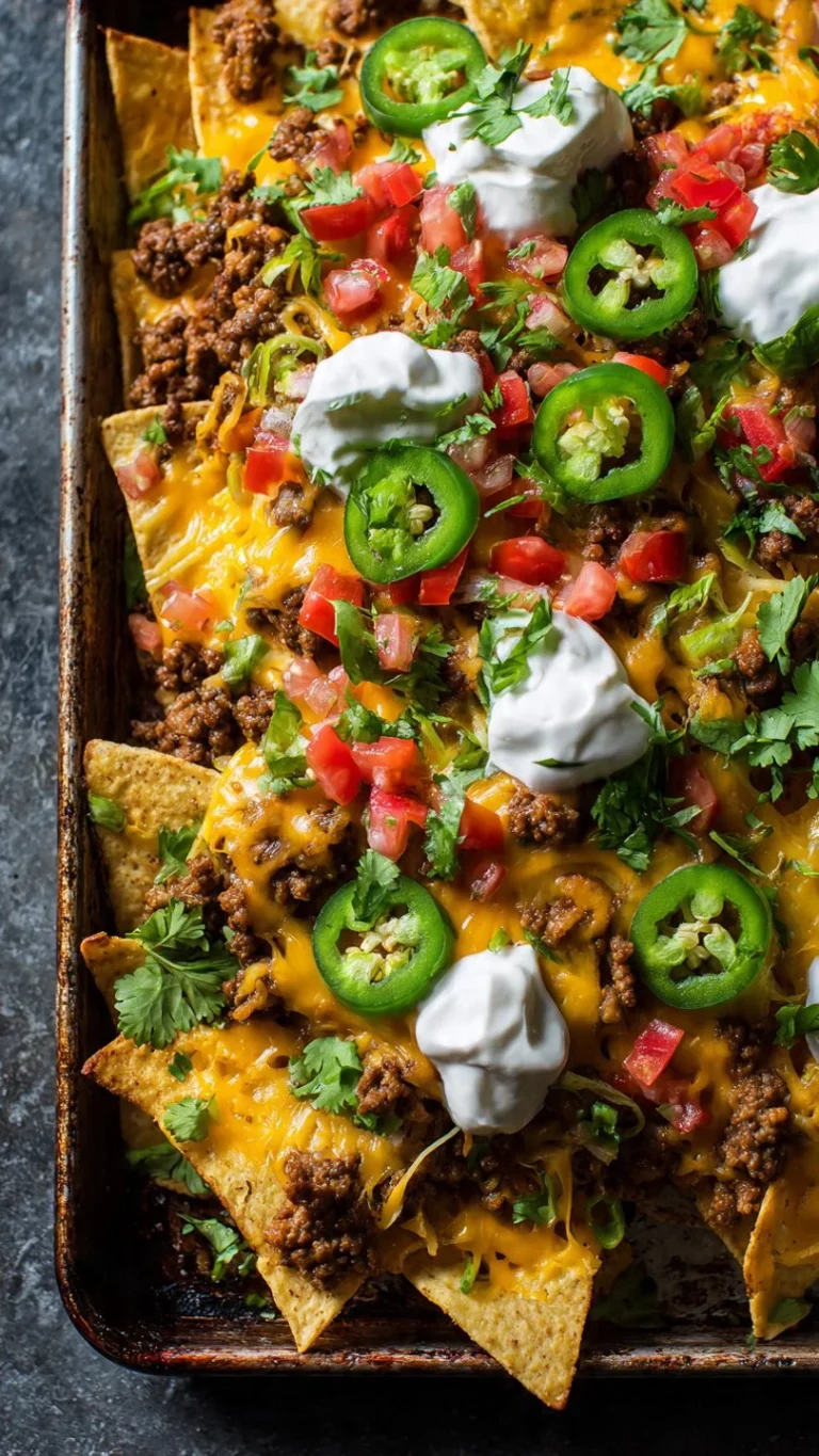 🌮 Ultimate Loaded Nachos Recipe Beef: Cheesy & Easy