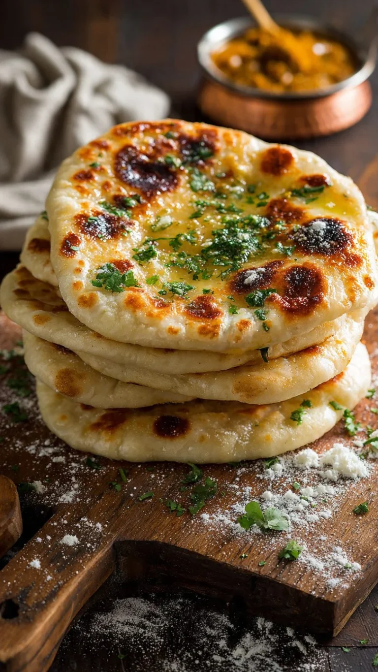 🫓 The Best Garlic Naan Bread Recipe (Better Than Takeout!)
