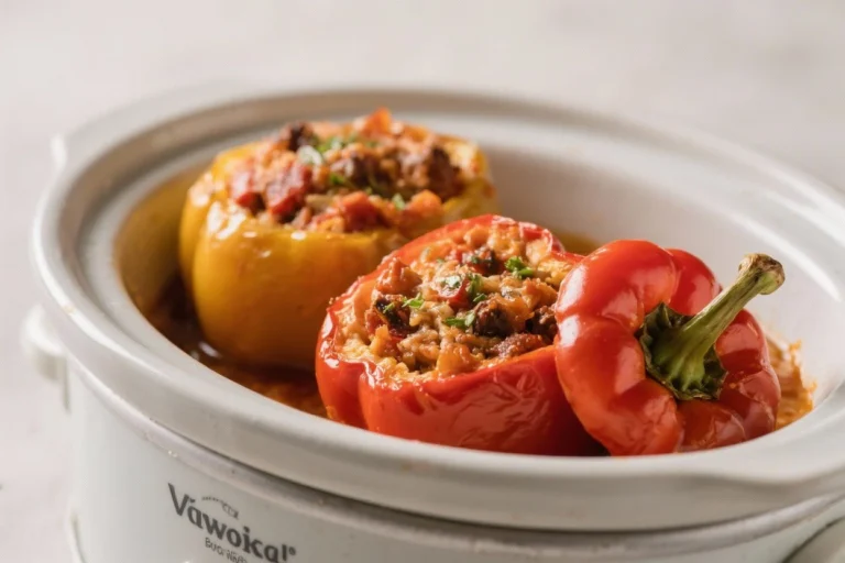 Stuffed Bell Peppers Crockpot Recipe: Effortless Flavor Explosion!