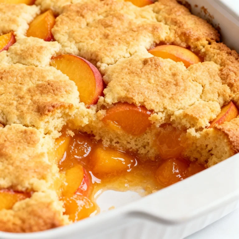 Peach Cobbler Cake Mix Recipe: The Easiest Dessert Ever!