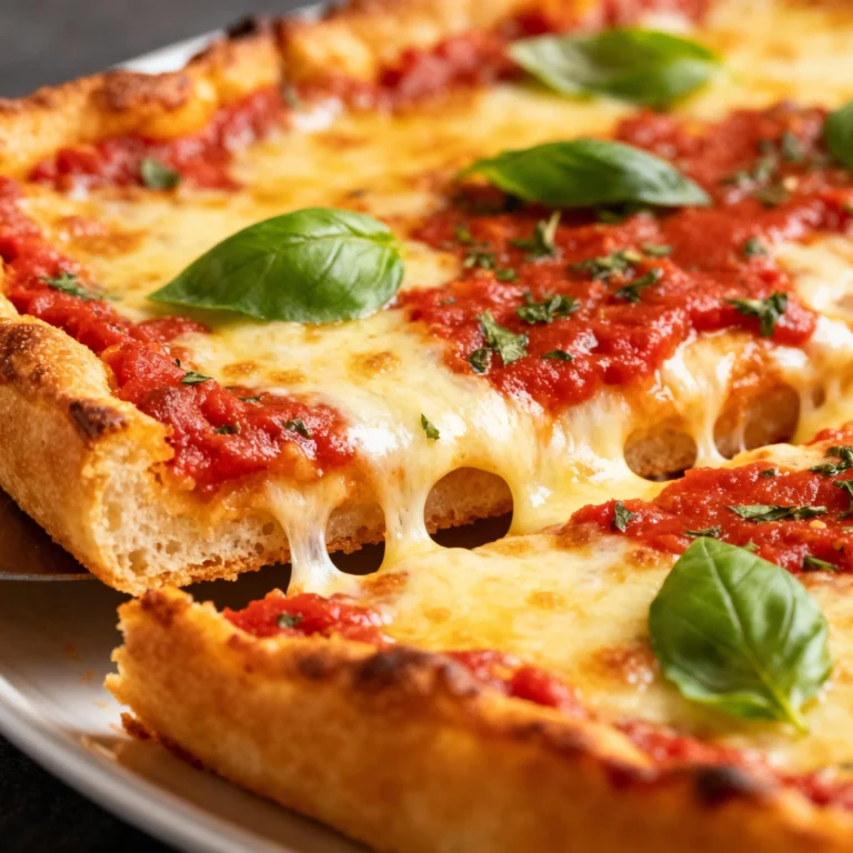 Detroit Style Pizza Recipe: The Crispiest, Cheesiest Slice of Heaven