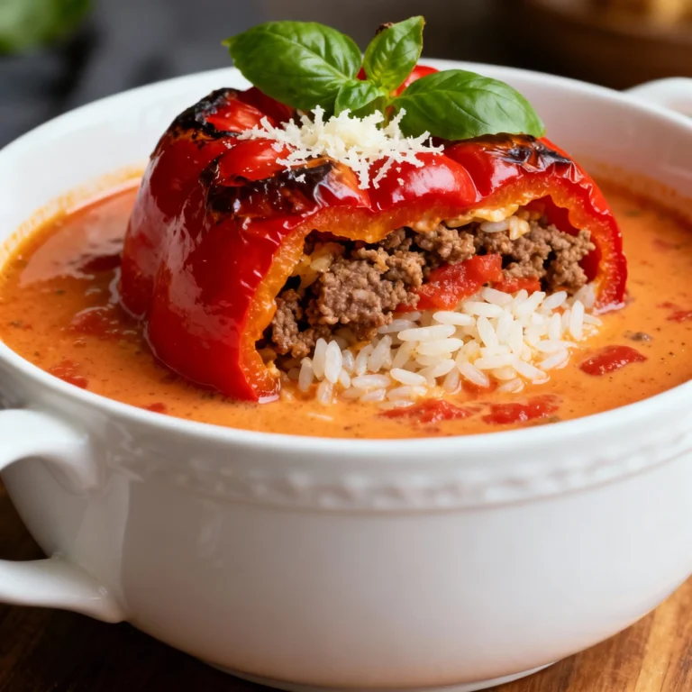 Stuffed Pepper Soup Recipe: Deconstructed Comfort in a Bowl!