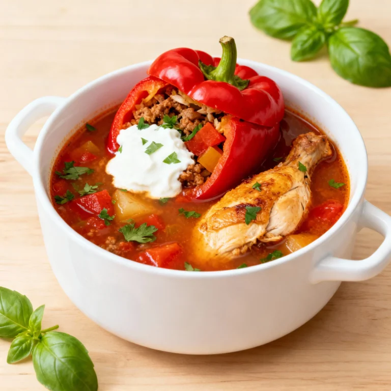 Stuffed Pepper Soup Recipe: Deconstructed Deliciousness!
