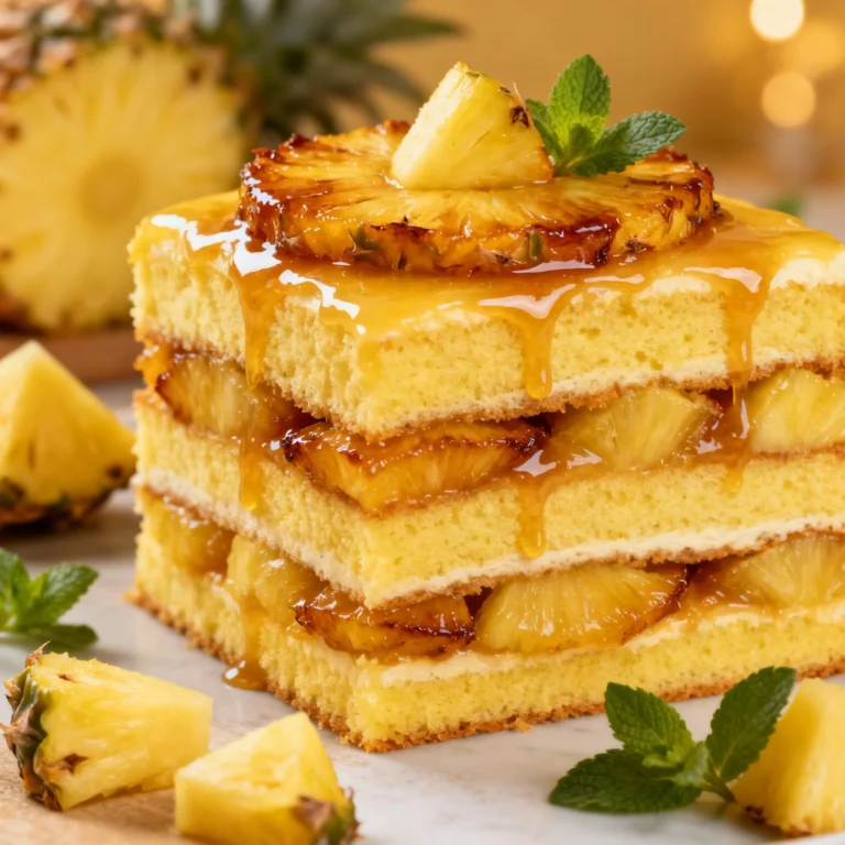 Pineapple Layer Cake Recipe: Sunshine in Every Slice!