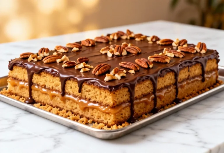 Turtle Sheet Cake Recipe: Decadent Delight That’s Easier Than You Think!
