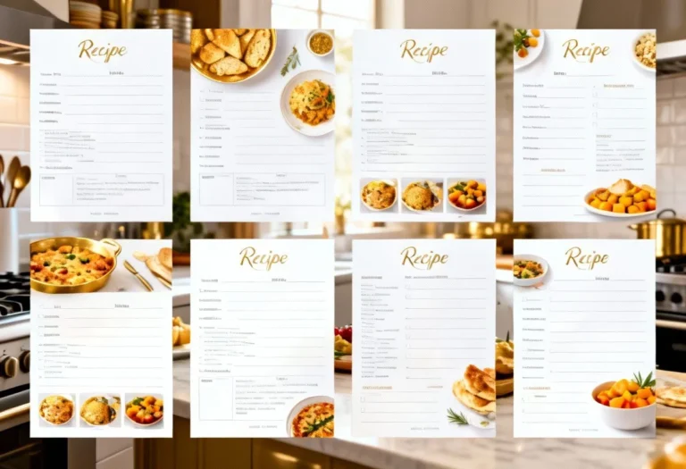 Recipe Printables Free Templates: Organize Your Kitchen Like a Pro!