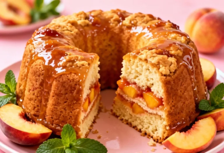Peach Cobbler Bundt Cake Recipe: Summer in Every Slice!