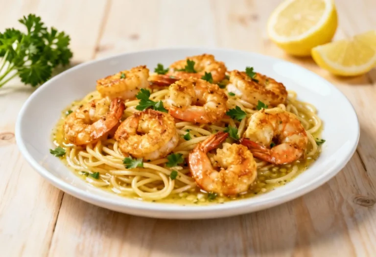 Easy Low Cal Recipe: Guilt-Free Garlic Shrimp Scampi