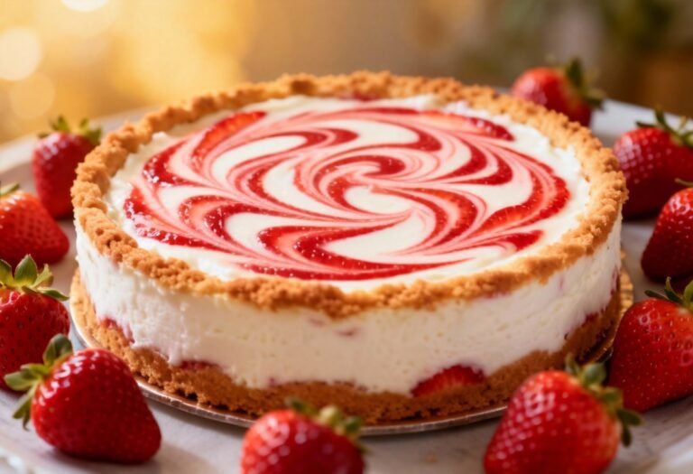 Strawberry Swirl Cheesecake Recipe: The Dreamiest Dessert You’ll Ever Make