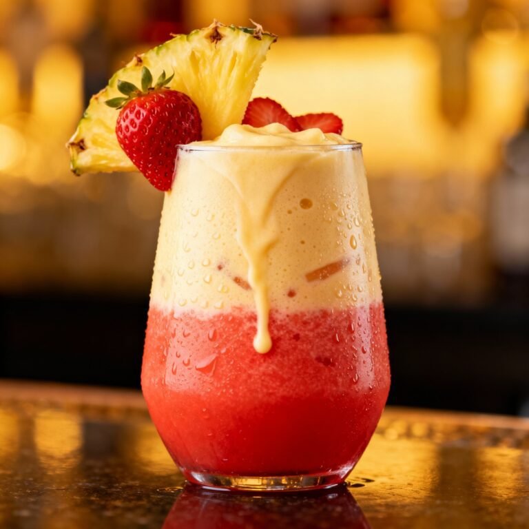 Lava Flow Drink Recipe: A Tropical Taste Eruption!