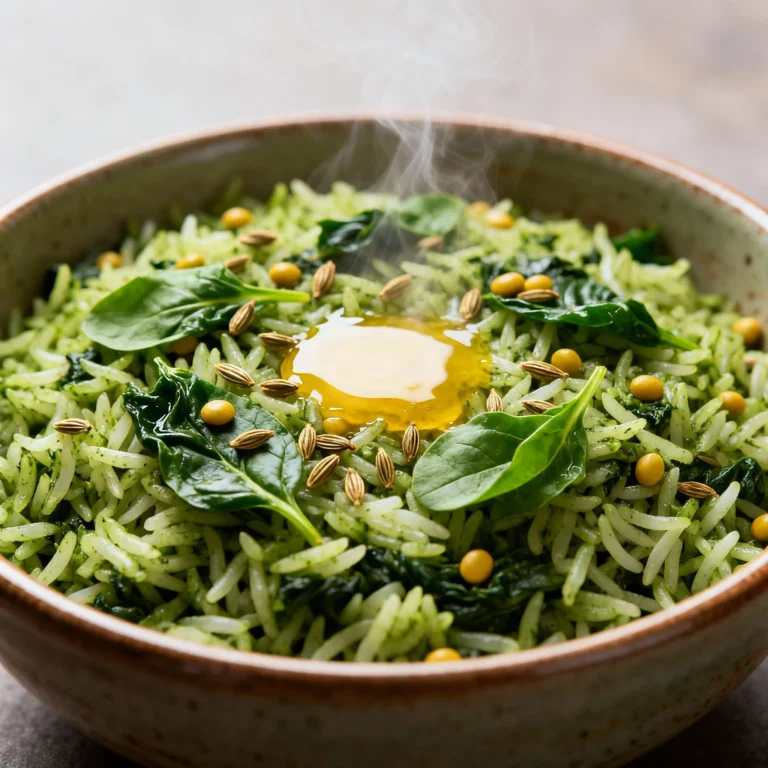 Palak Rice Recipe Indian: A Flavorful & Healthy One-Pot Wonder!