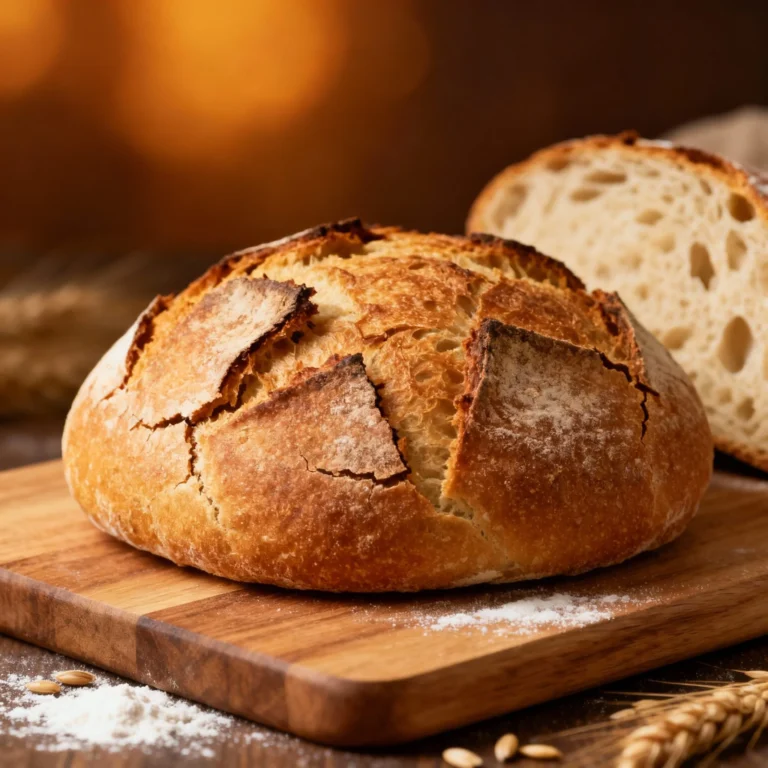 Rustic Bread Recipe Easy: No-Knead Perfection!