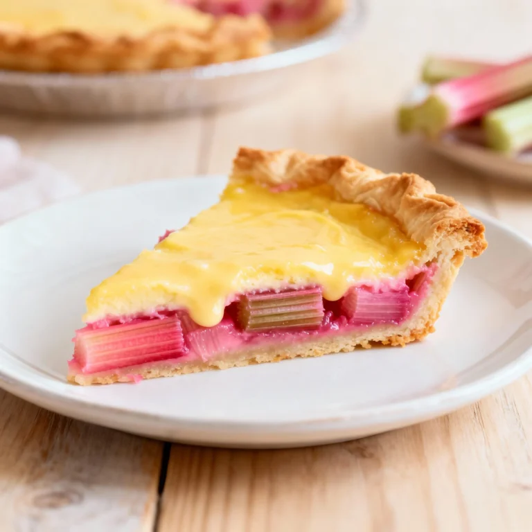 Rhubarb Custard Pie Recipe: A Slice of Springtime Bliss