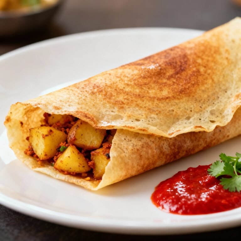 Mysore Masala Dosa Recipe: A Crispy, Spicy South Indian Delight!